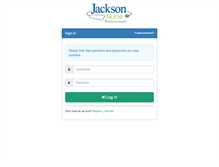 Tablet Screenshot of jacksonnursing.net